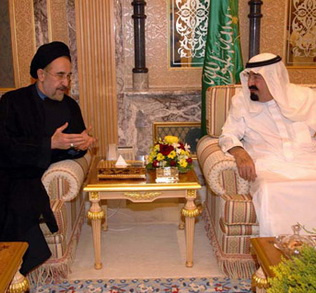 دیدار خاتمی با پادشاه عربستان سعودی